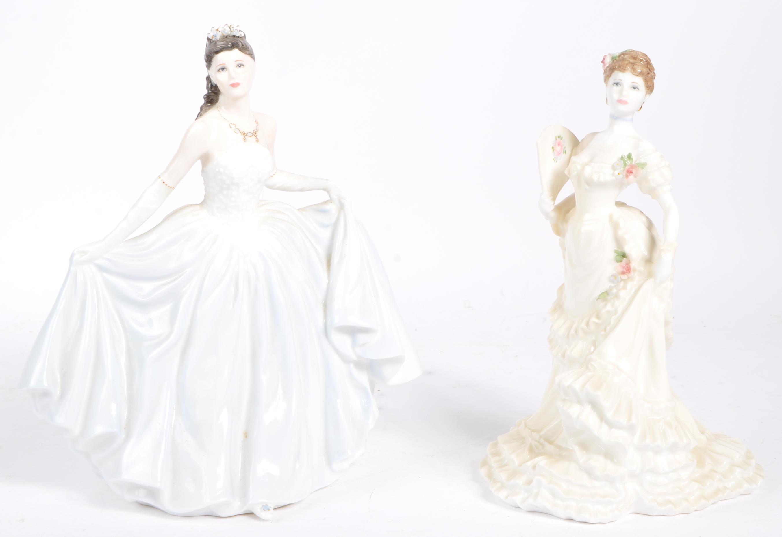 TWO LIMITED EDITION COALPORT FIGURINES - REBECCA & BETH