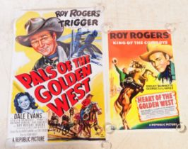 PAIR OF ROY ROGERS KING OF COWBOYS WESTERN PRINTS ON PAPER