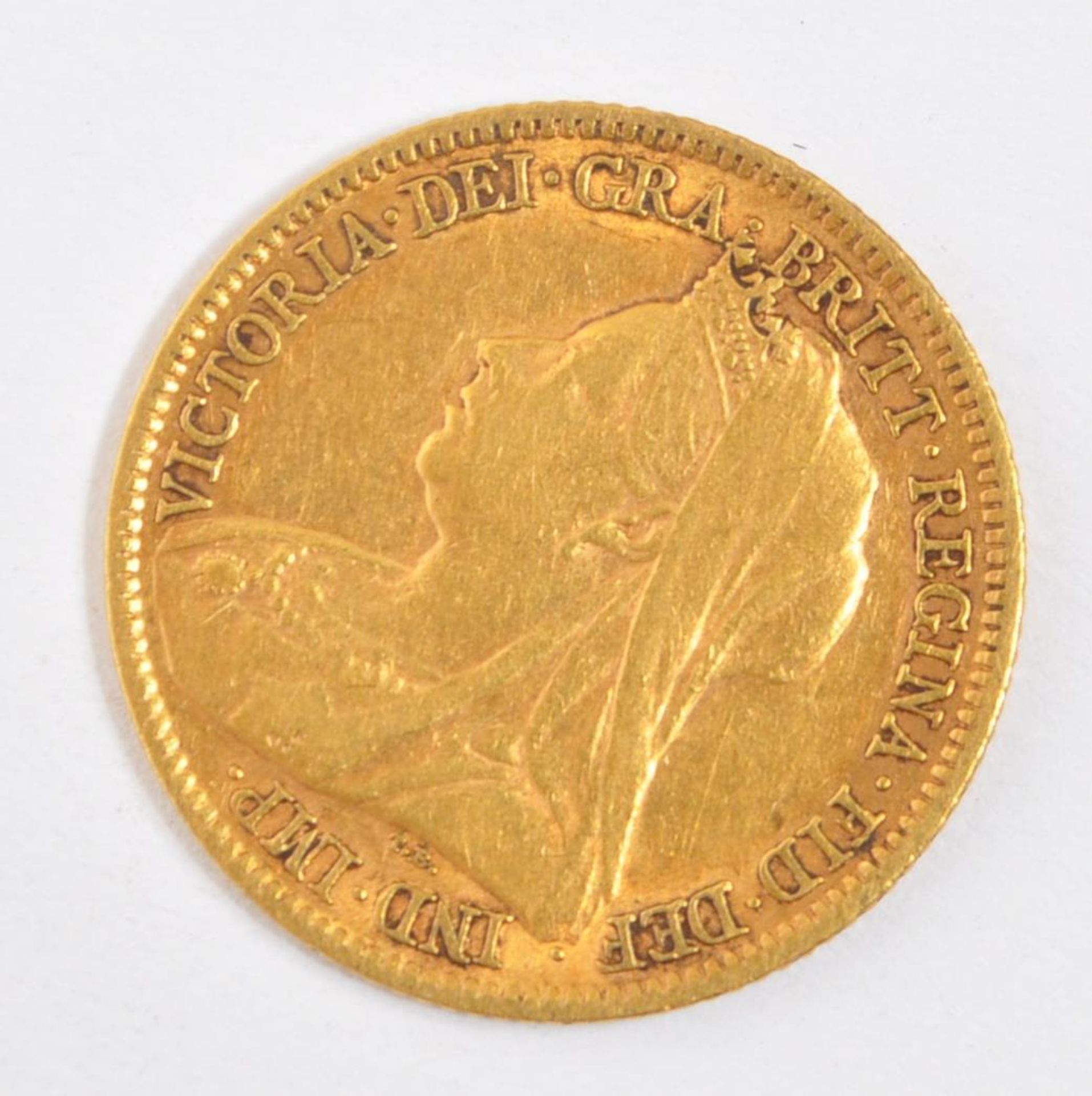 1900 QUEEN VICTORIA 22CT GOLD HALF SOVEREIGN - Image 2 of 2