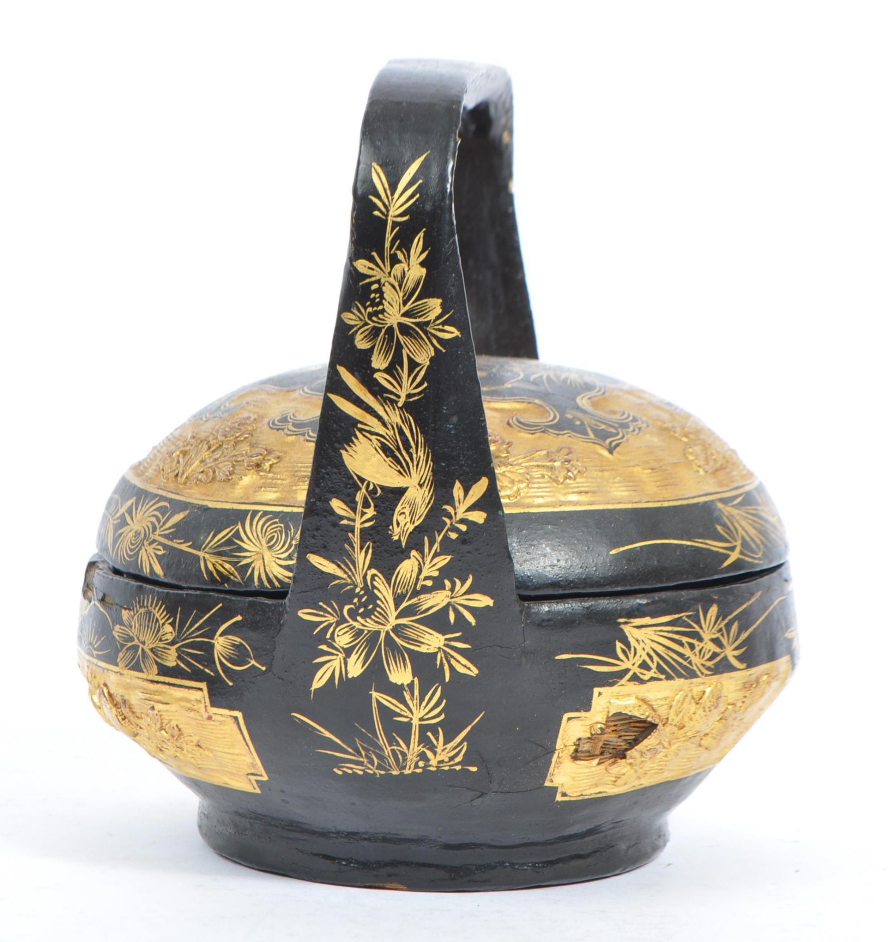 EARLY 20TH CENTURY 1920S CHINESE LAQUERED WEDDING BASKET - Image 2 of 7