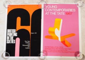 PAIR OF TATE MODERN EXHIBITION PRINTS ON PAPER