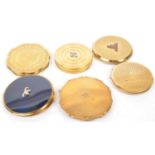 COLLECTION OF VINTAGE VANITY COMPACTS - STRATTON - MAGARET ROSE
