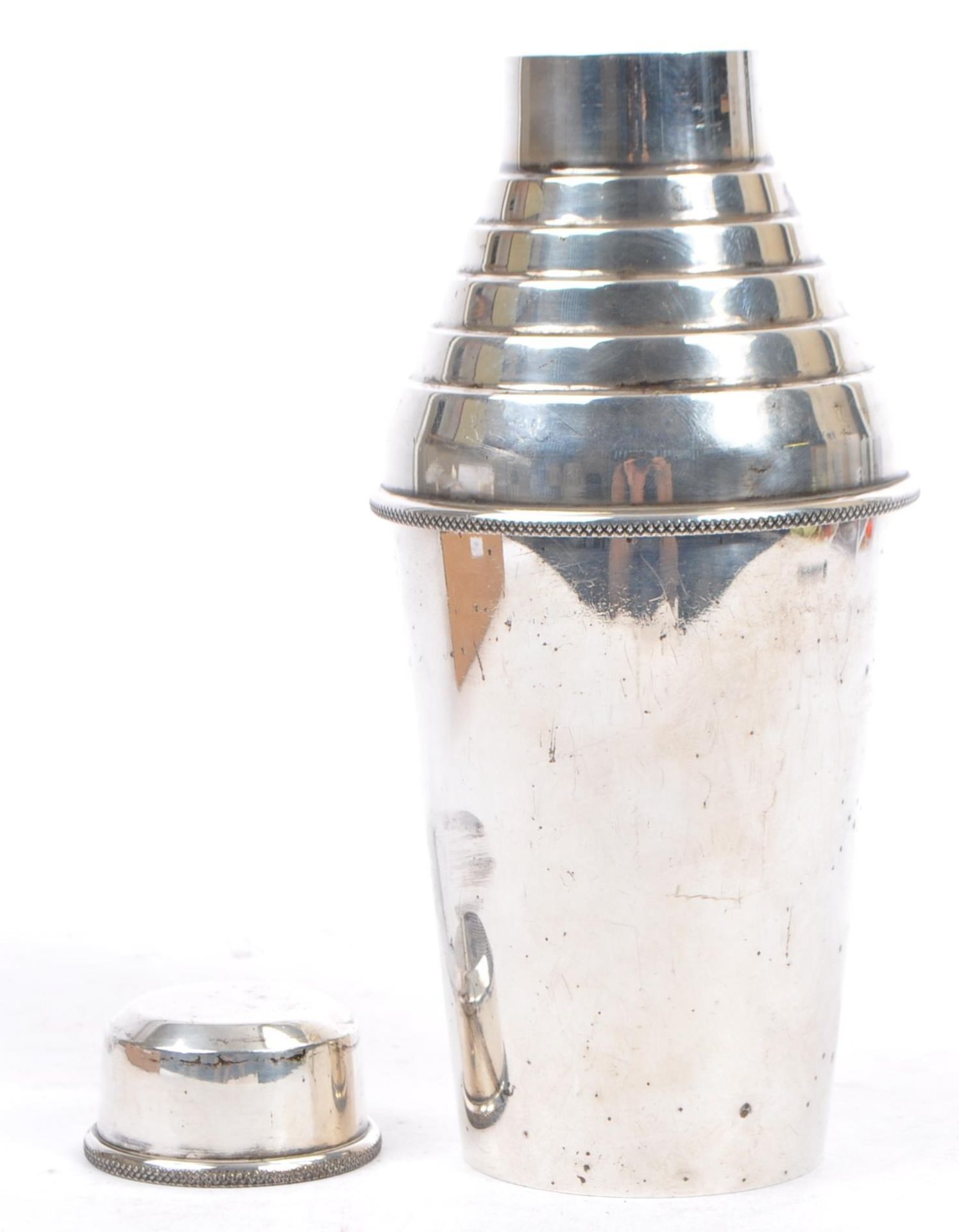 ART DECO 1920S SILVER PLATE COCKTAIL SHAKER - Bild 4 aus 5