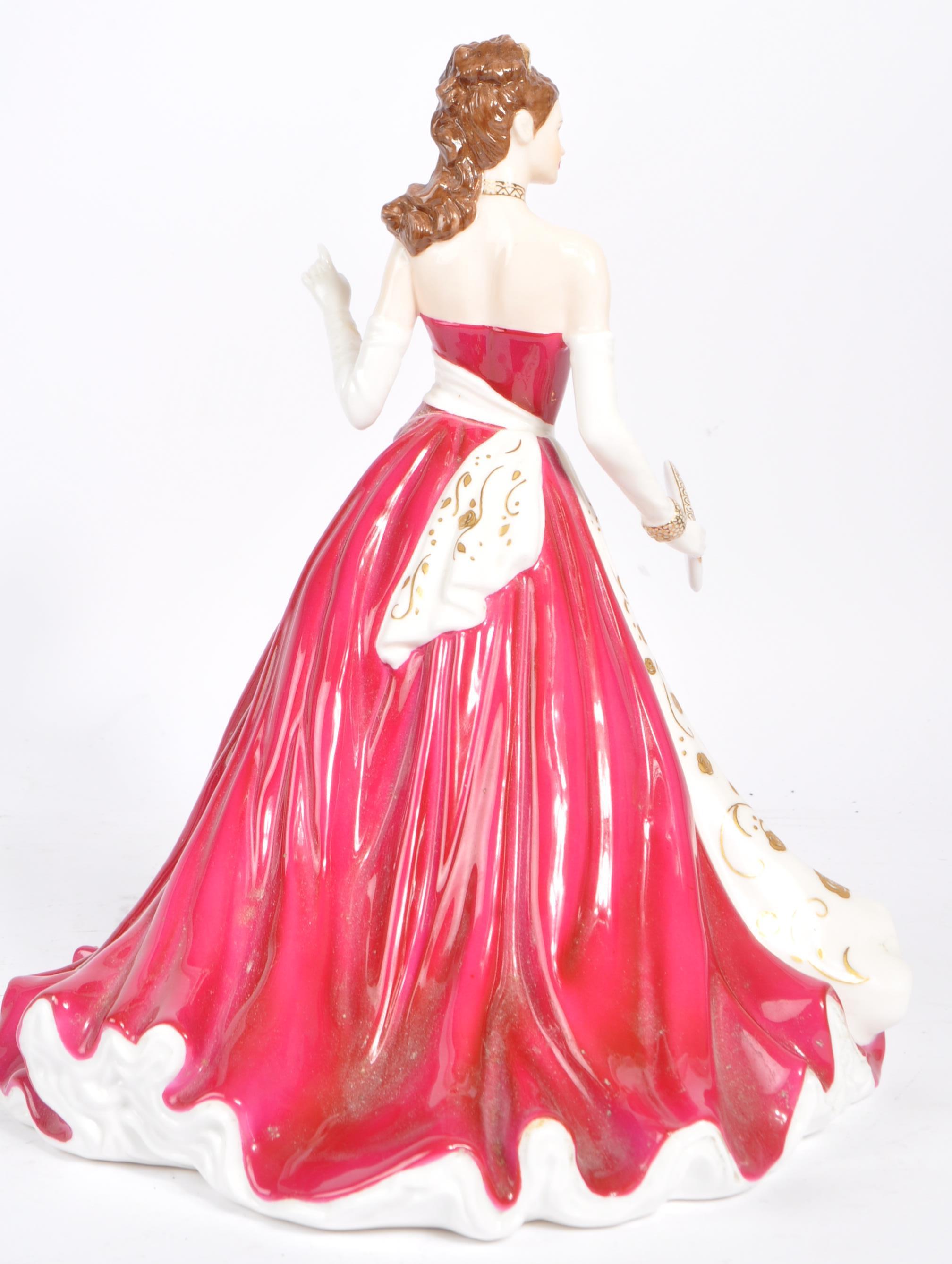 LIMITED EDITION ROYAL WORCESTER RUBY BONE CHINA FIGURINE - Image 4 of 5