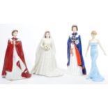 COLLECTION OF ROYAL FAMILY PORCELAIN TABLEWARE FIRGURINES
