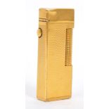 20TH CENTURY DUNHILL GOLD PLATED SWISS CIGARETTE LIGHTER