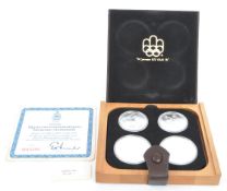 CANADA FINE SILVER PROOF OYLMPIC COIN SET