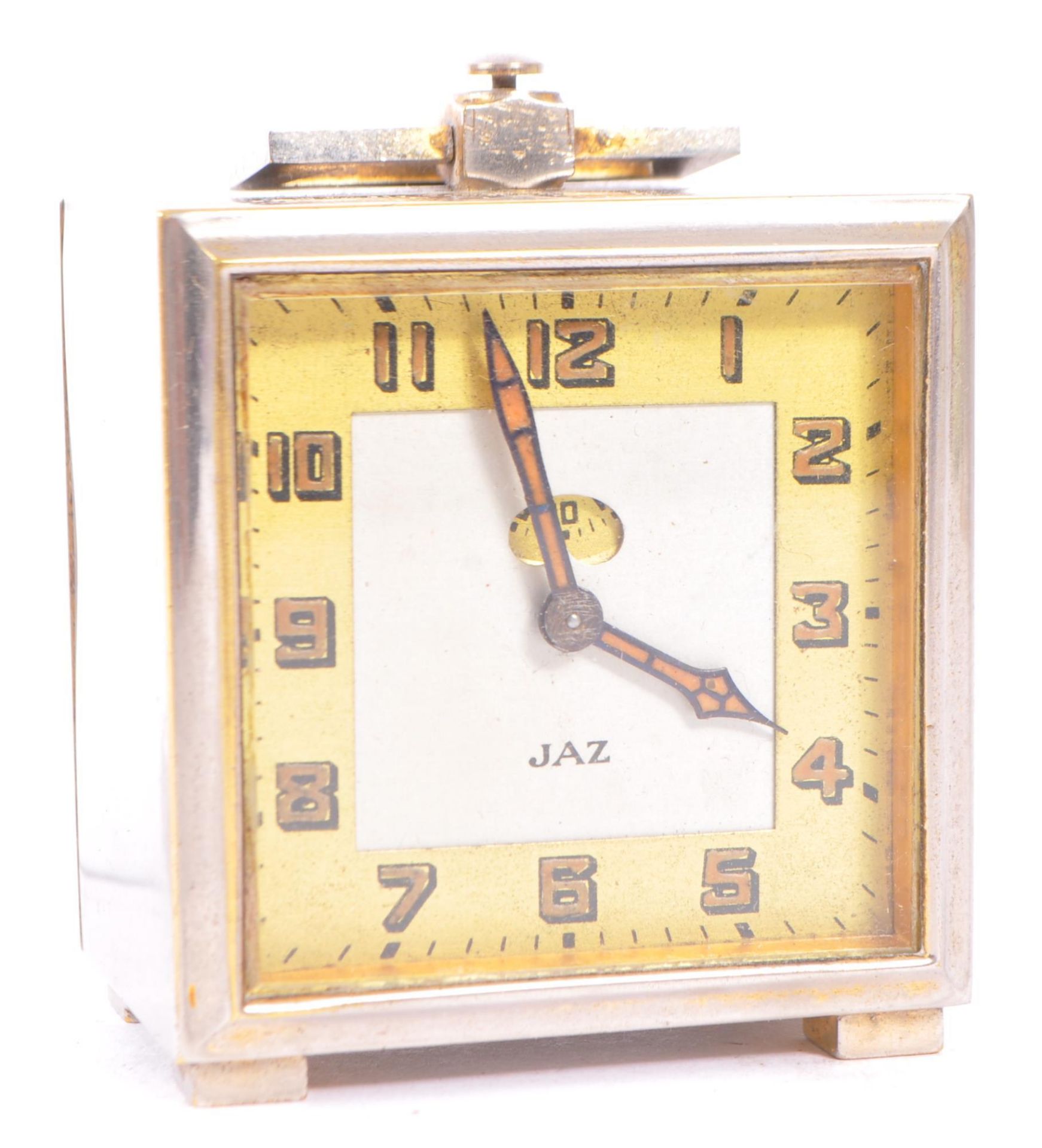 1930S ART DECO FRENCH TRAVEL CLOCK BY JAZ - Bild 4 aus 7