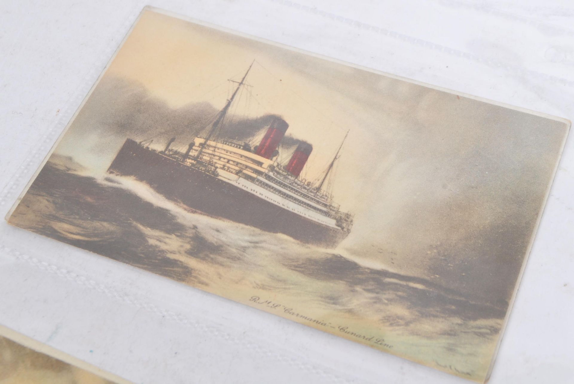 Shipping postcards - collection of 20th century all eras, in album and pages. Approx. 200. - Image 9 of 10