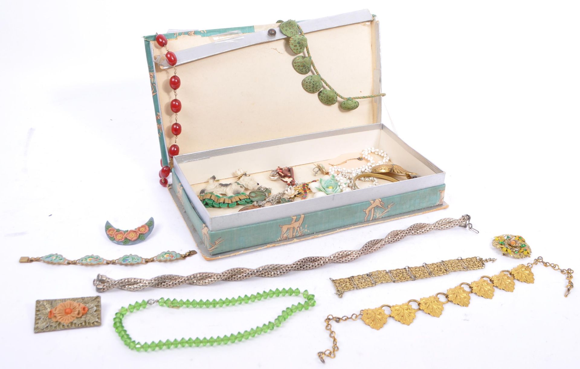 A COLLECTION OF VINTAGE COSTUME JEWELLERY