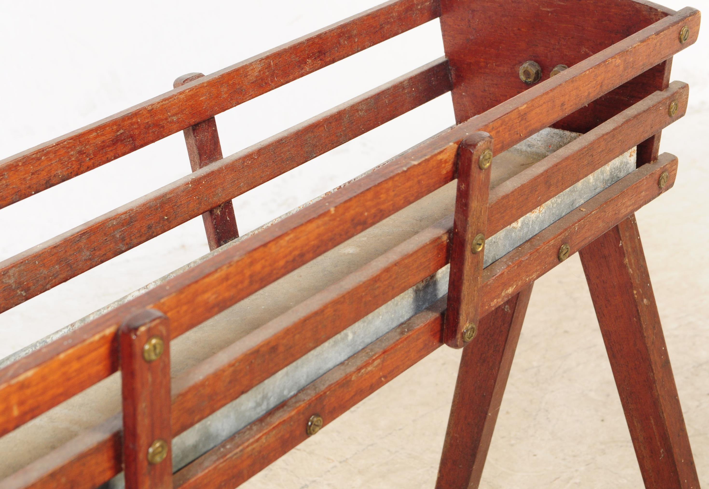 RETRO MID CENTURY TEAK A-FRAMED PLANT STAND / PLANTER - Image 2 of 5