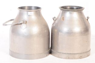 PAIR OF VINTAGE 20TH CENTURY SWEDISH STYLE MILK CHURNS