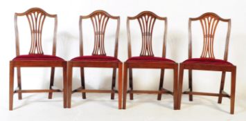 BERESFORD & HICKS HEPPLEWHITE MAHOGANY DINING CHAIRS