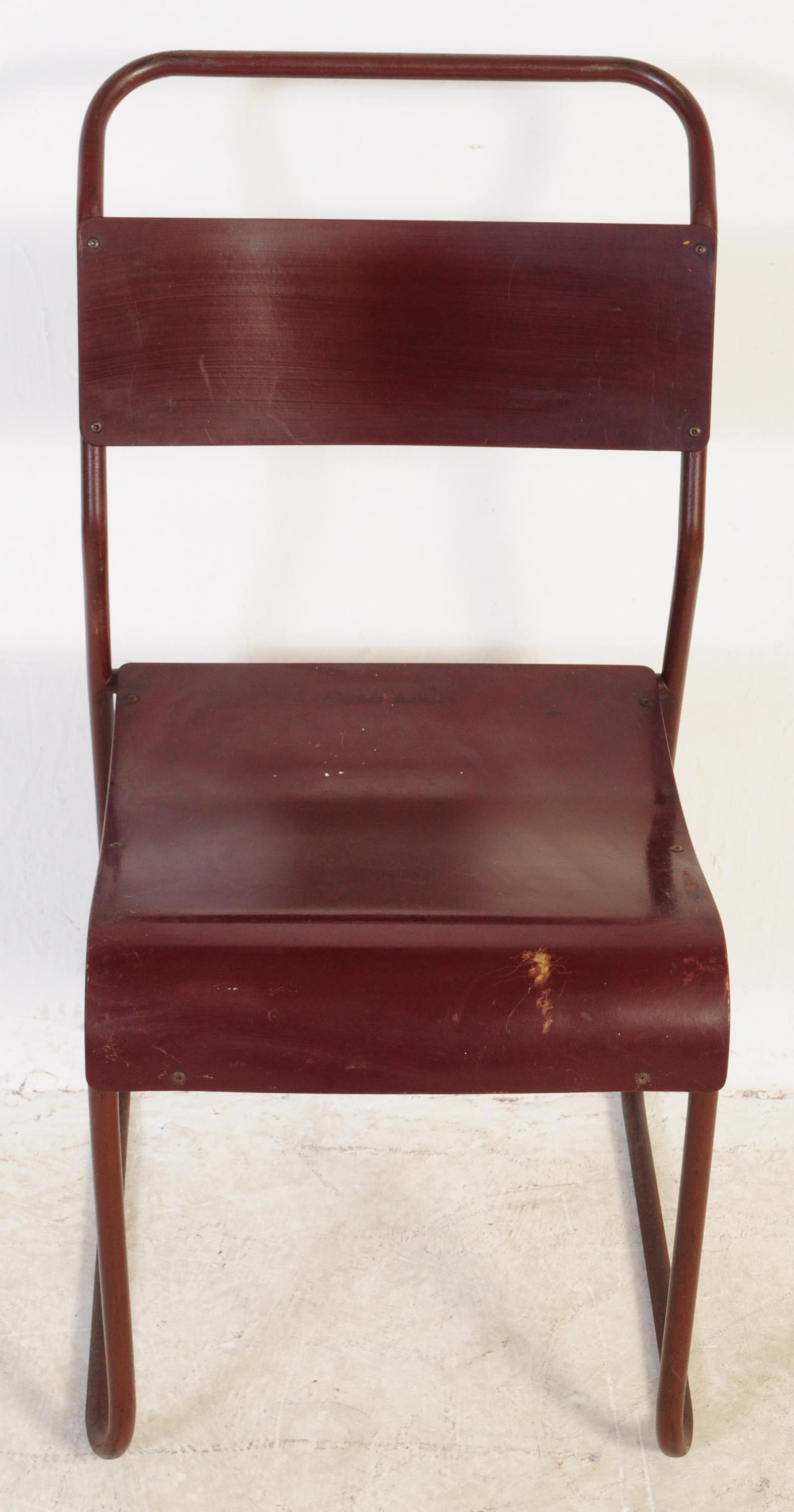 SET OF FOUR DU-AL MID 20TH CENTURY DINING STACKING CHAIRS - Image 3 of 8