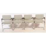 SET OF FOUR CONTEMPORARY VISAVIS VITRA OFFICE ARMCHAIRS