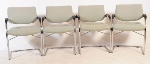 SET OF FOUR CONTEMPORARY VISAVIS VITRA OFFICE ARMCHAIRS