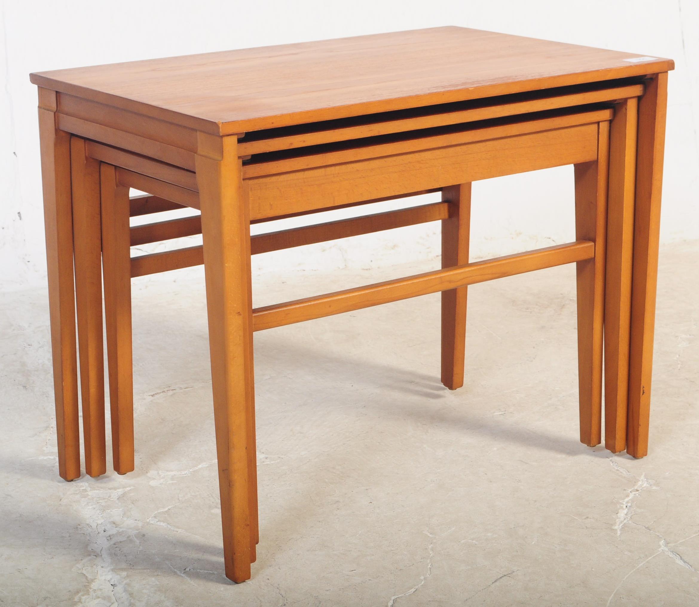 RETRO MID 20TH CENTURY REMPLOY TEAK NEST OF TABLES - Image 2 of 4
