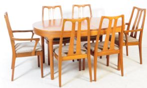 VINTAGE MID 20TH CENTURY TEAK NATHAN DINING TABLE & CHAIRS