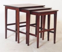 RETRO MID CENTURY MAHOGANY NEST OF TABLES