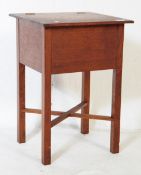 VINTAGE 20TH CENTURY TEAK SEWING CHEST / TABLE