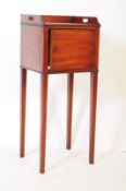 GEORGE III MAHOGANY TRAY TOP NIGHTSTAND BEDSIDE TABLE