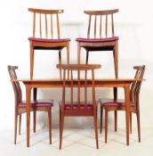 VINTAGE 20TH CENTURY TEAK EON EXTENDING DINING TABLE & CHAIRS