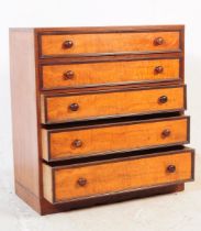 VINTAGE MID 20TH CENTURY MAHOGANY CHEST OF DRAWERS