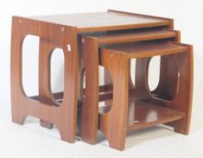 RETRO MID CENTURY 1970S TEAK NEST OF TABLES