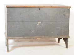 19TH CENTURY VICTORIAN PAINTED PINE BLANKET BOX CHEST