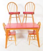 MID 20TH CENTURY KITCHEN / DINING TABLE AND CHAIRS