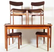 MID 20TH CENTURY TEAK DINING TABLE & CHAIRS