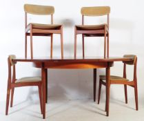 MID 20TH CENTURY TEAK G PLAN DINING TABLE & FOUR CHAIRS