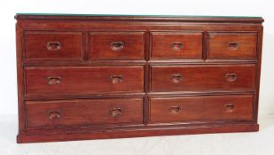 VINTAGE 20TH CENTURY CHINESE HARDWOOD CHEST OF DRAWERS