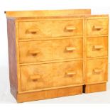 VINTAGE 20TH CENTURY WALNUT CHEST OF DRAWERS