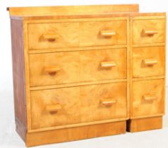 VINTAGE 20TH CENTURY WALNUT CHEST OF DRAWERS