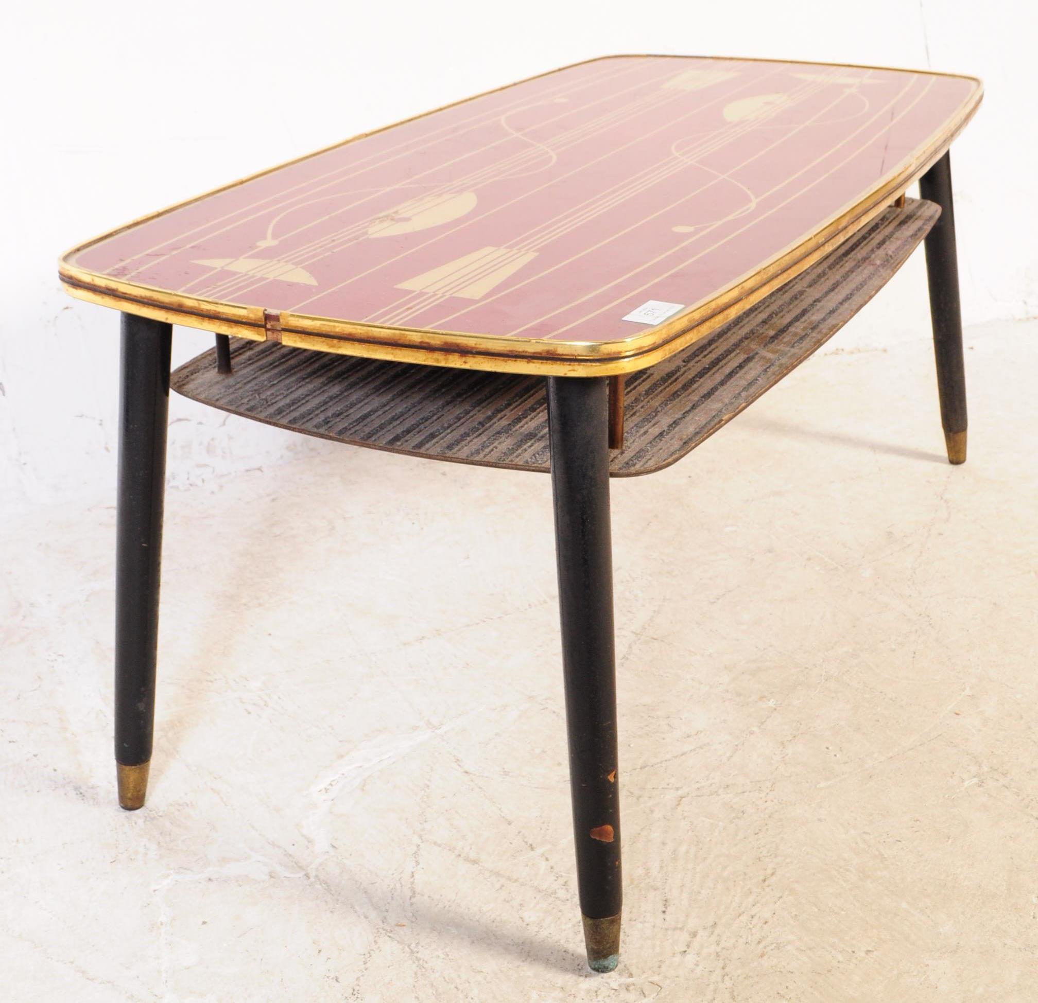 BRITISH MODERN DESIGN - MID CENTURY RETRO COFFEE TABLE - Image 5 of 5