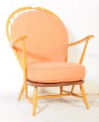 VINTAGE 20TH CENTURY BEECH & ELM ARMCHAIR BY ERCOL