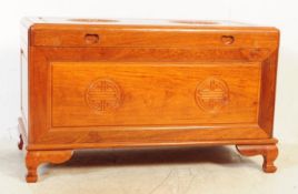 VINTAGE 20TH CENTURY CHINESE CAMPHOR WOOD BLANKET BOX