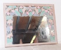 CONTEMPORARY WOODEN PAINTED CARVED WALL MIRROR