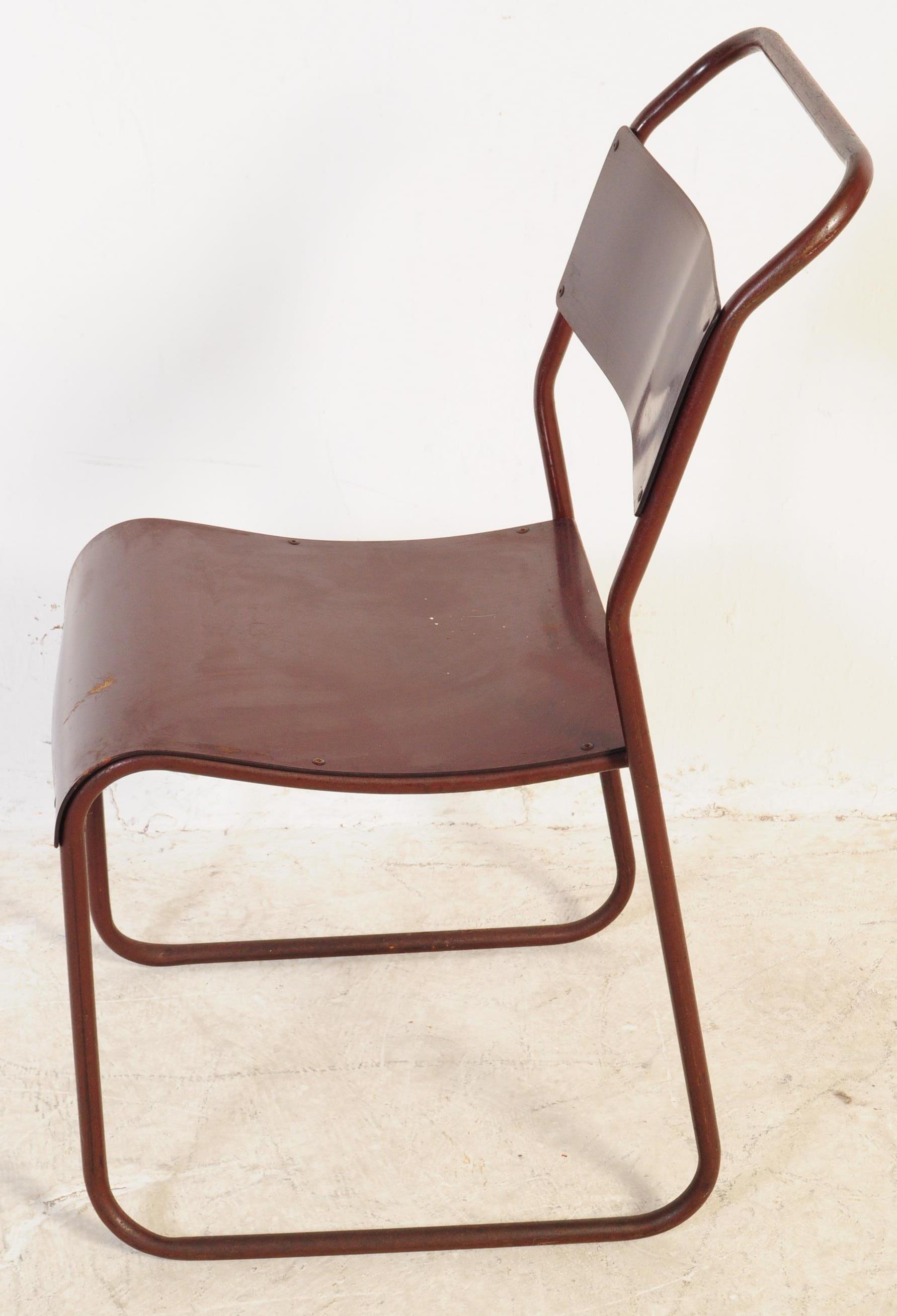 SET OF FOUR DU-AL MID 20TH CENTURY DINING STACKING CHAIRS - Image 7 of 8