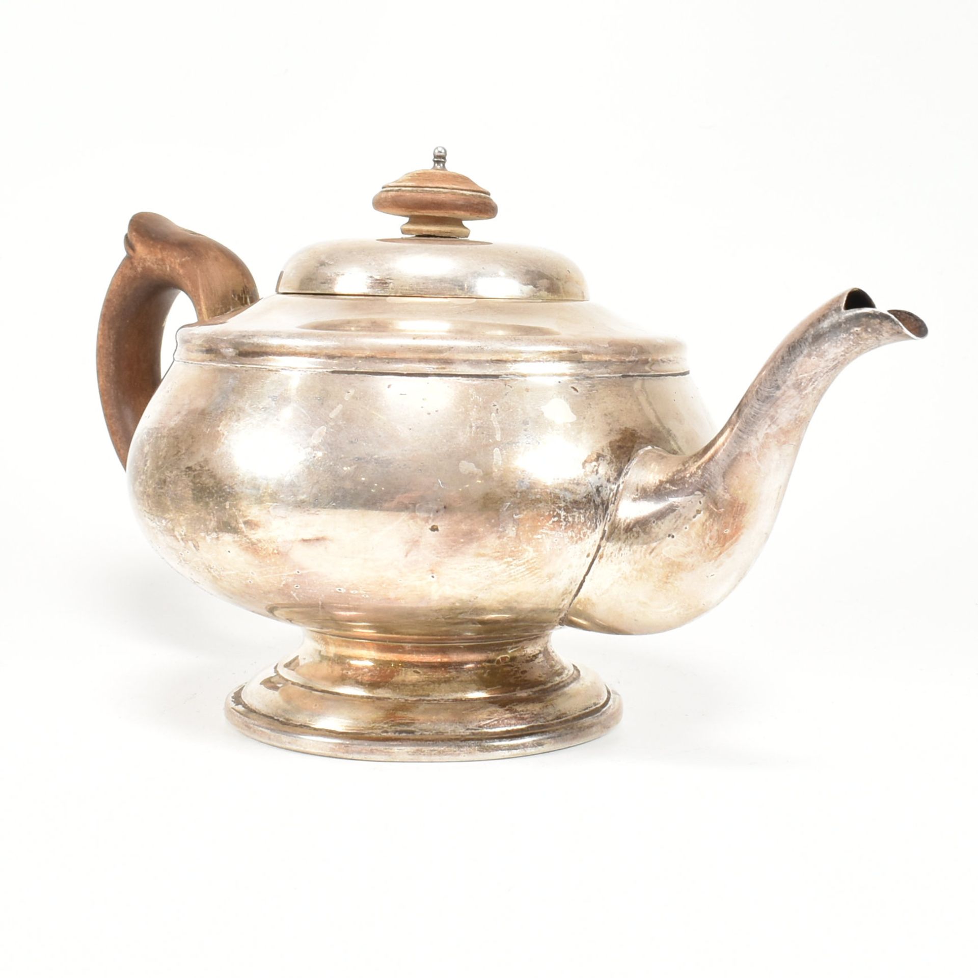 GEORGE VI HALLMARKED SILVER TEA POT - Image 2 of 7