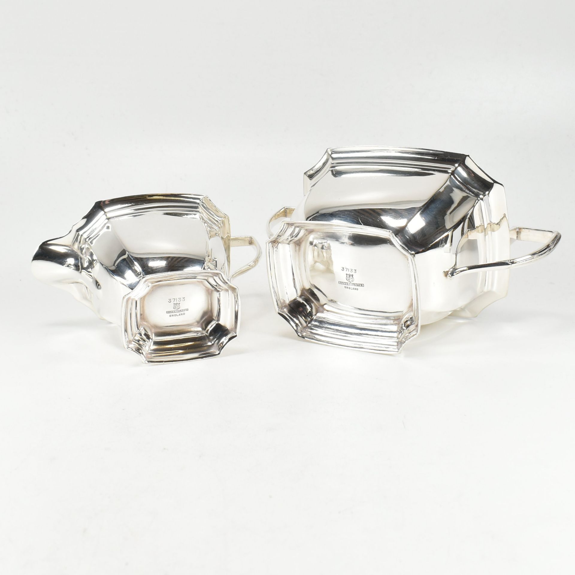 ELLIS & CO SILVER PLATED TEA SERVICE - Image 3 of 6