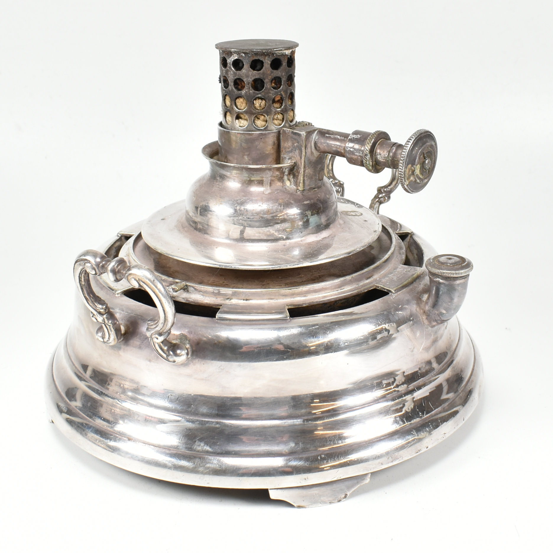 MAPPIN & WEBB PRINCESS PLATE SPIRIT BURNER OIL BURNER - Image 6 of 9