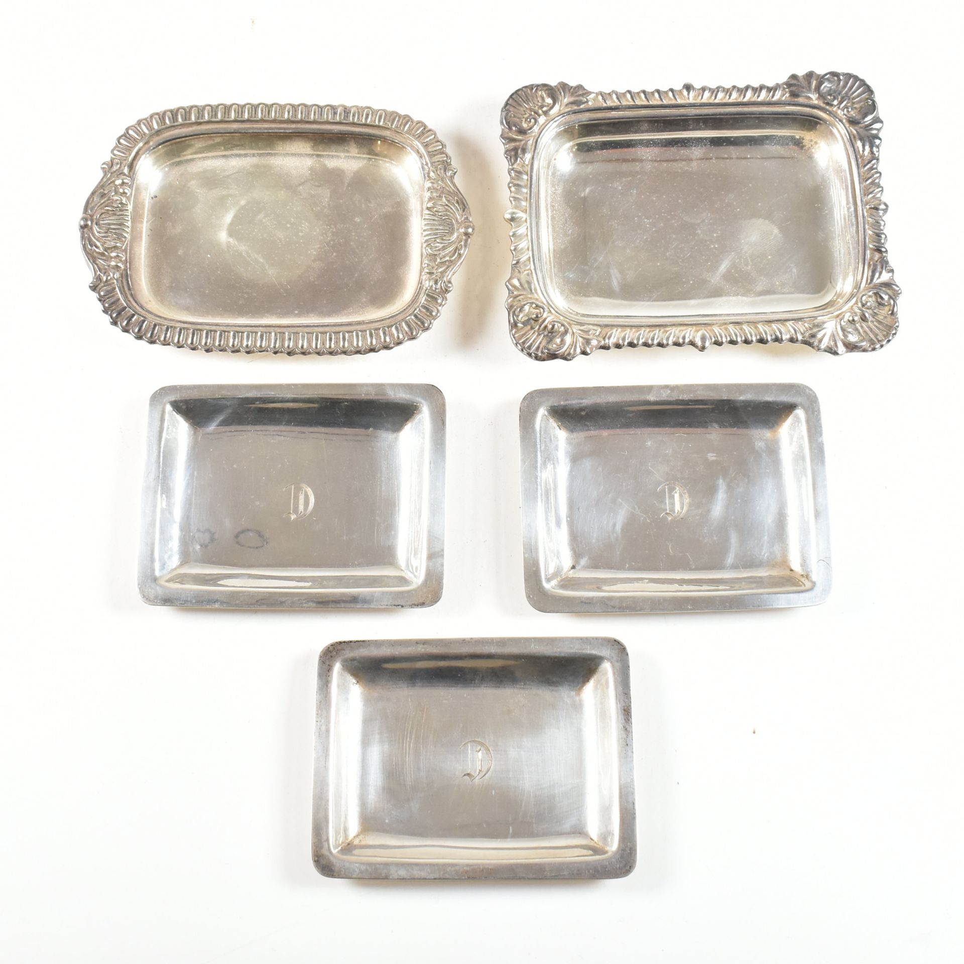 20TH CENTURY HALLMARKED SILVER & SILVER ON COPPER PIN DISHES - Image 2 of 10