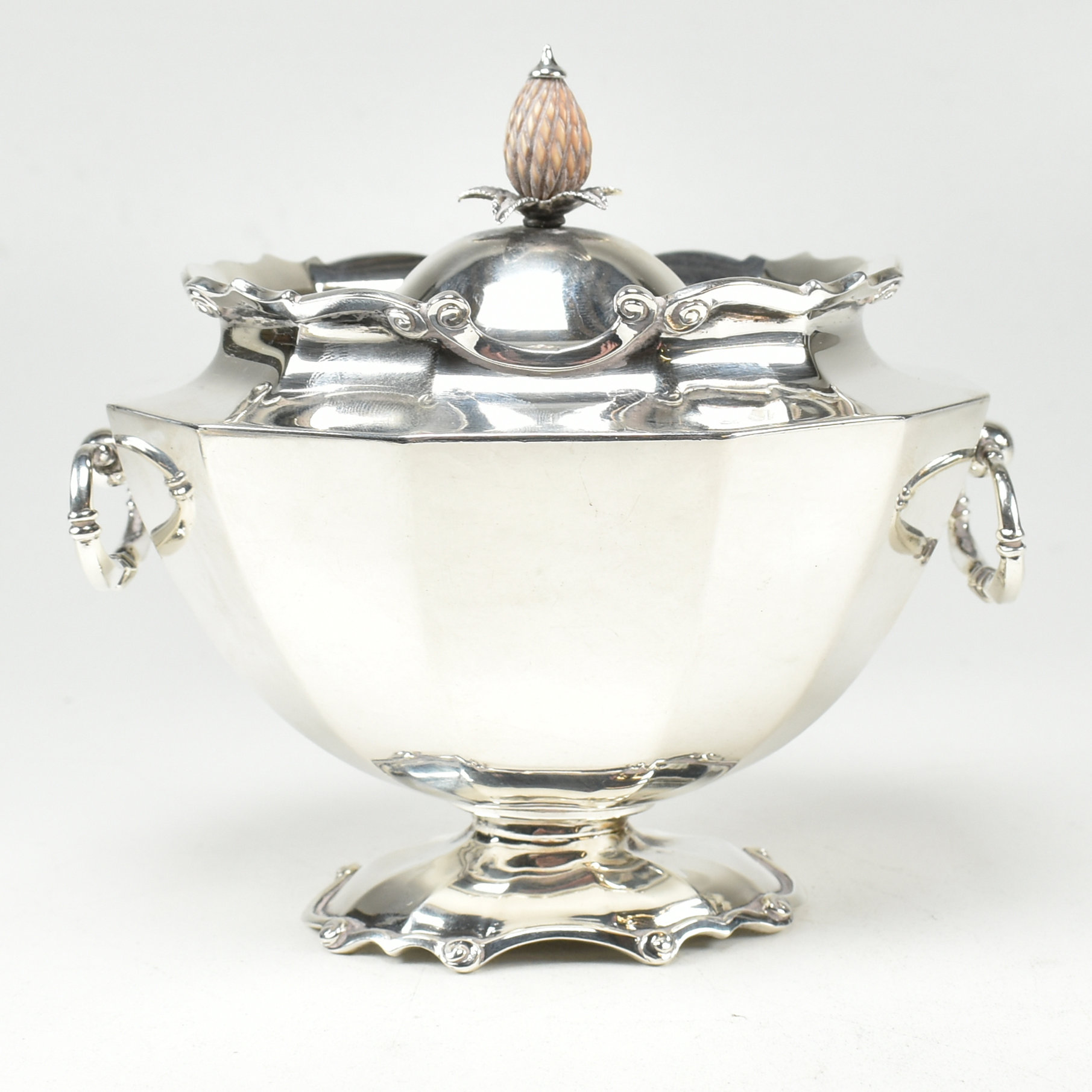 EARLY 20TH CENTURY HALLMARKED SILVER TEA CADDY