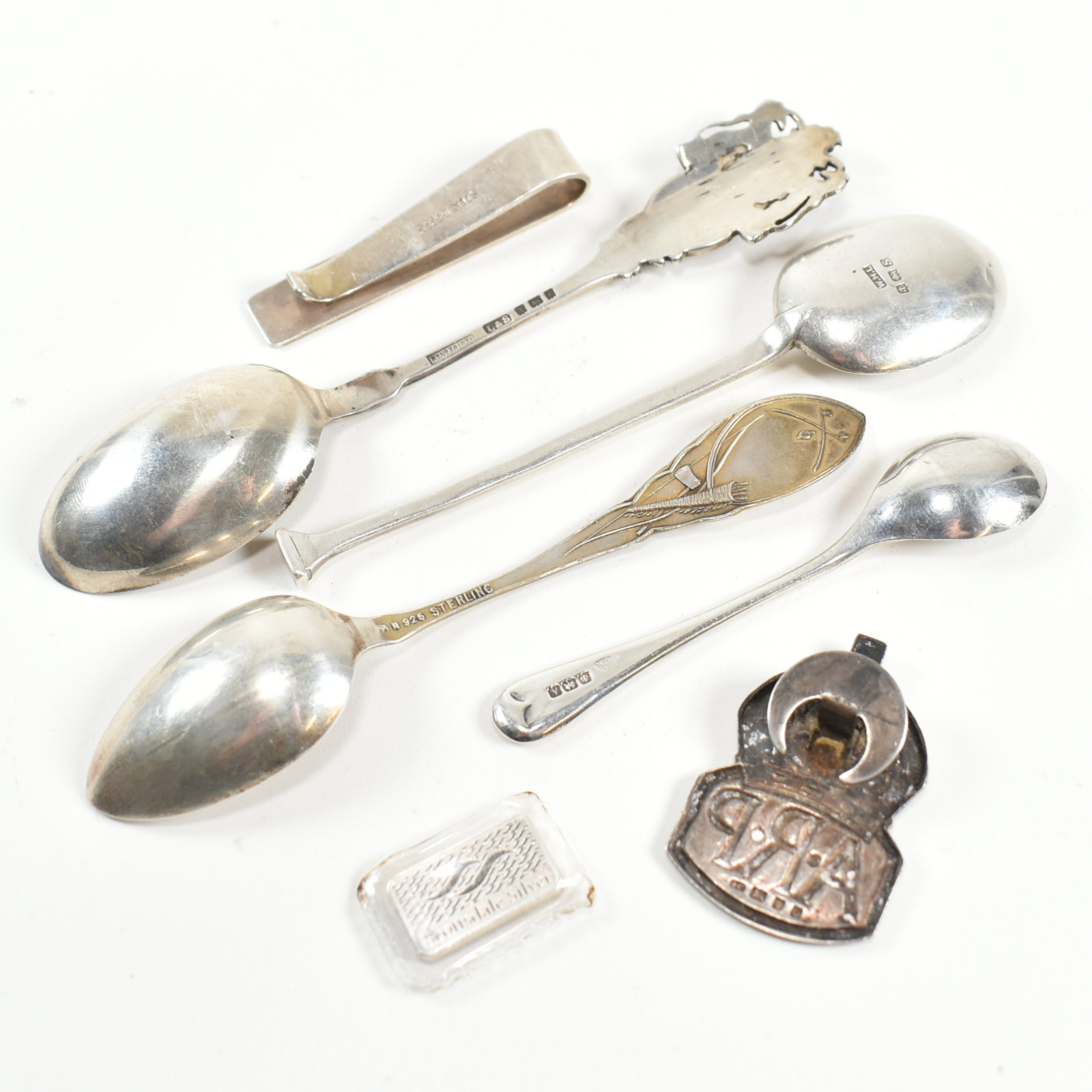 19TH CENTURY HALLMARKED SILVER & STERLING ITEMS - Image 7 of 8