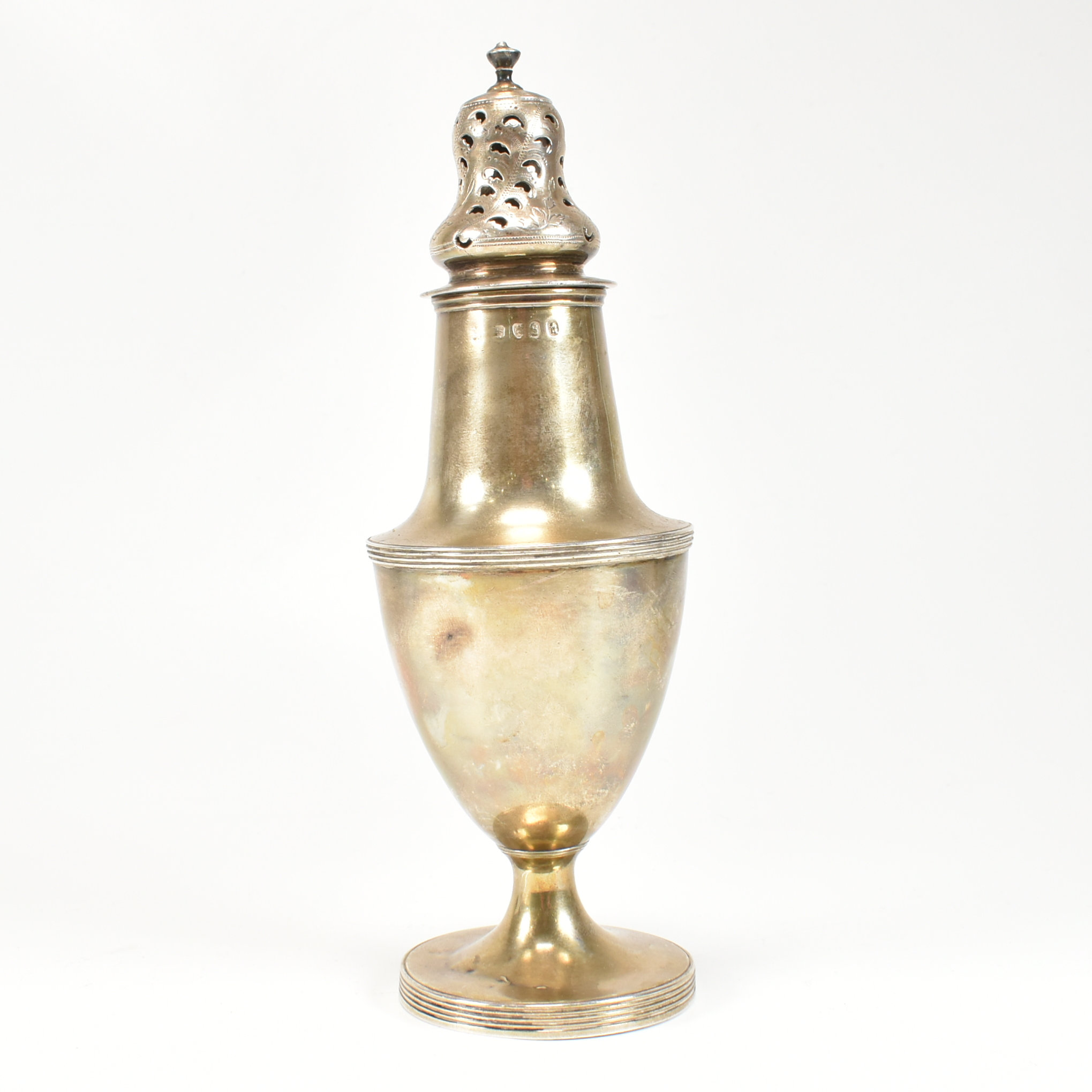 GEORGE III HALLMARKED SILVER SUGAR CASTER - Image 3 of 9