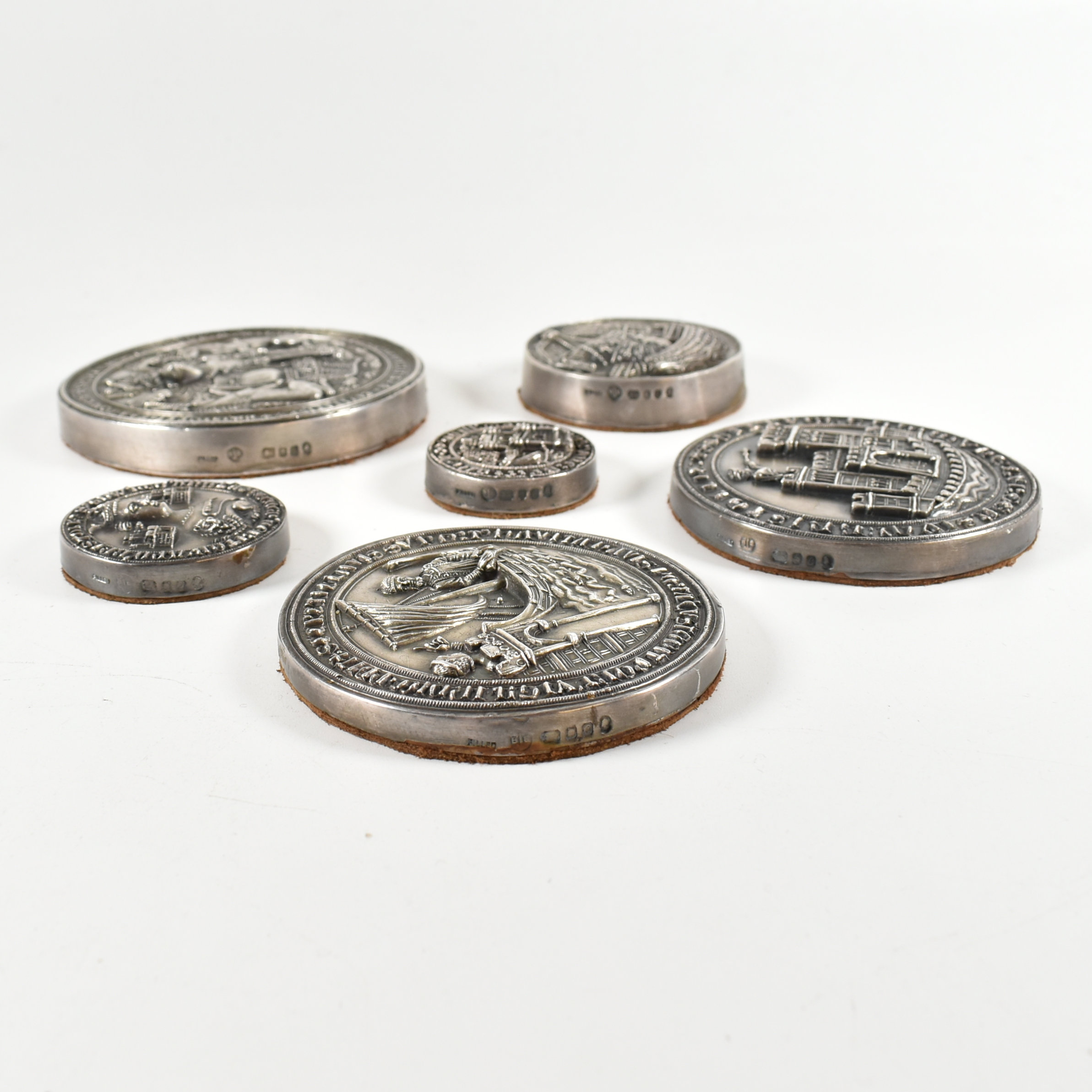 HALLMARKED SILVER MOUNTED REPLICA SEALS BURGESSES OF BRISTOL - Image 13 of 13