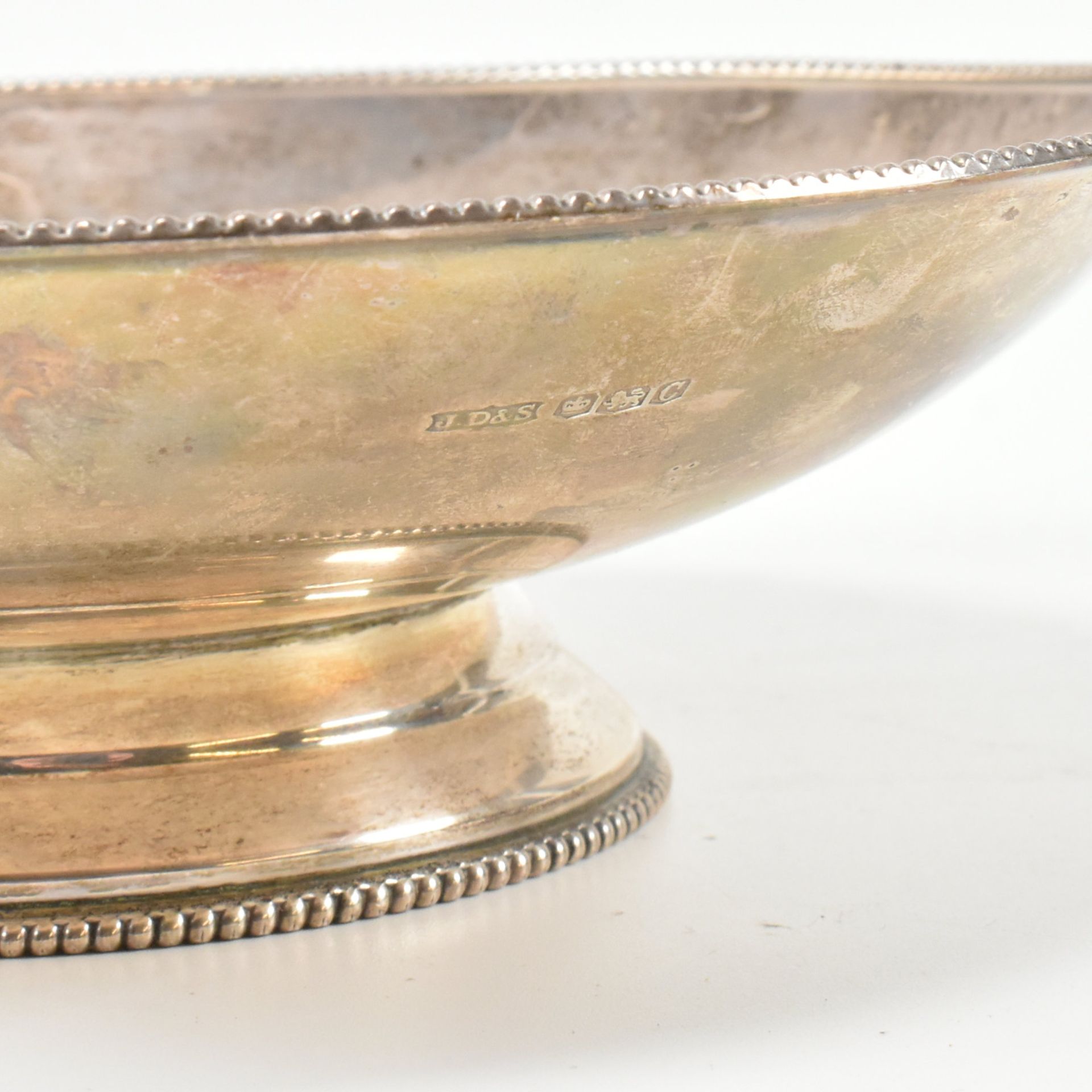 MID CENTURY HALLMARKED SILVER FRUIT BOWL - Image 6 of 6