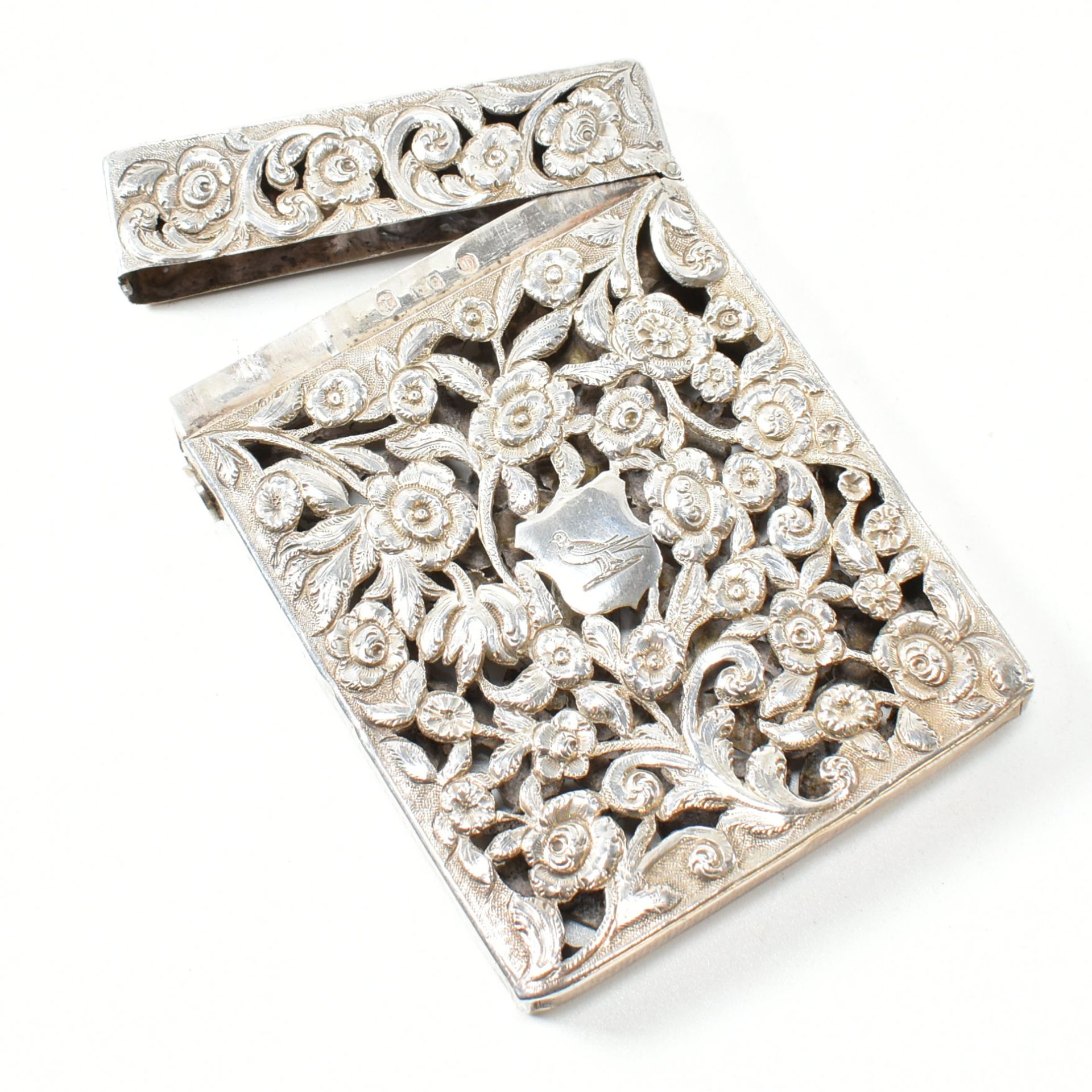 VICTORIAN HALLMARKED SILVER CARD CASE - Image 4 of 9